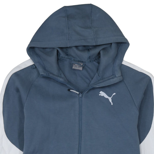 Puma Men’s Blue Full Zip Hoodie Jacket L Sportswear