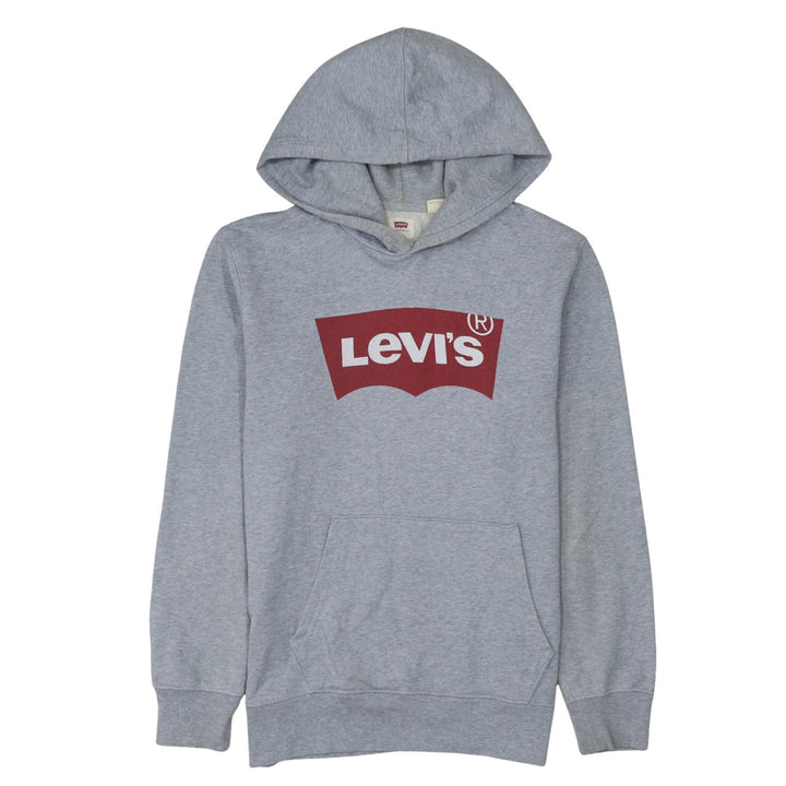 Levi's Men's Grey Graphic Logo Pullover Hoodie Size S