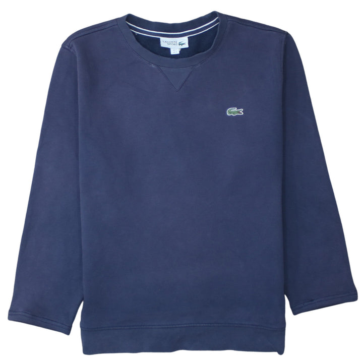 Lacoste Sport Men's Blue Crew Neck Sweatshirt Size S Pullover Logo