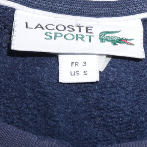 Lacoste Sport Men's Blue Crew Neck Sweatshirt Size S Pullover Logo