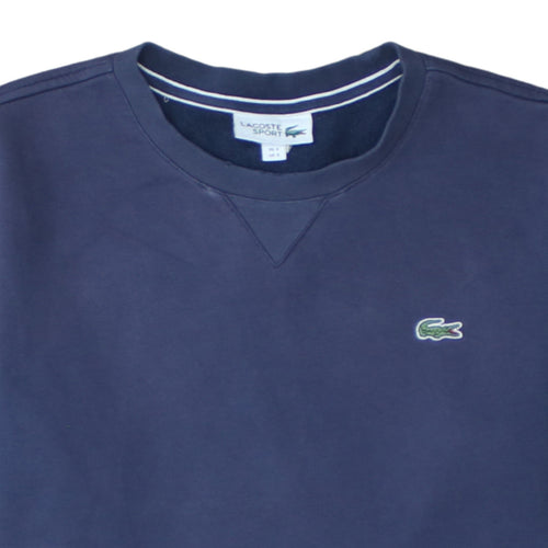 Lacoste Sport Men's Blue Crew Neck Sweatshirt Size S Pullover Logo