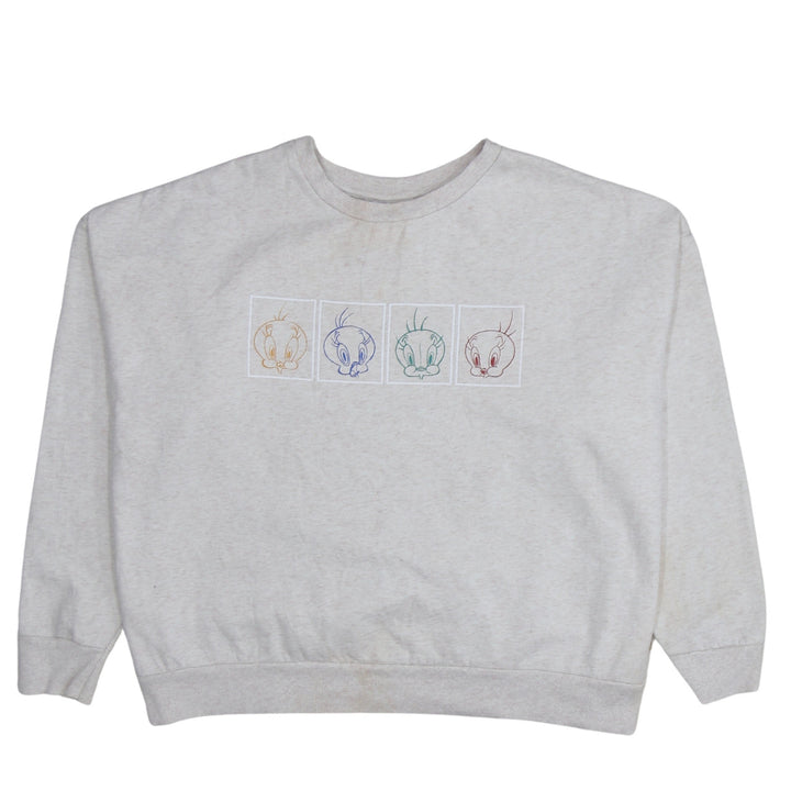 Primark Cares Looney Tunes Womens Beige 2XL Tweety Print Sweatshirt