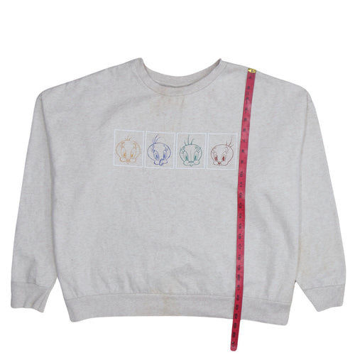 Primark Cares Looney Tunes Womens Beige 2XL Tweety Print Sweatshirt