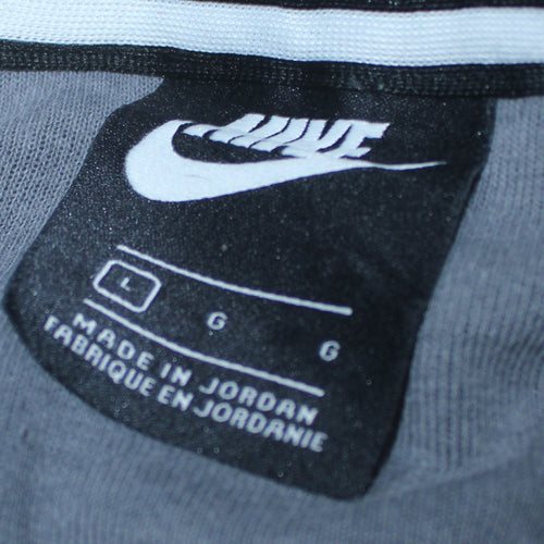 Nike Men’s Grey Crew Neck Pullover Sweatshirt L Logo Pocket