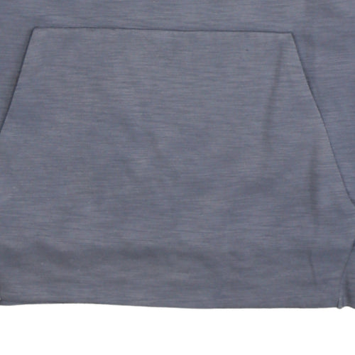 Nike Men’s Grey Crew Neck Pullover Sweatshirt L Logo Pocket