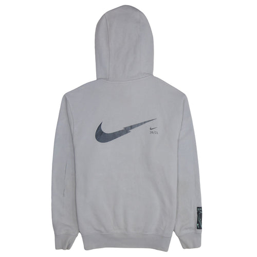 Nike Men's Grey Pullover Hoodie S Classic Fit Sportswear