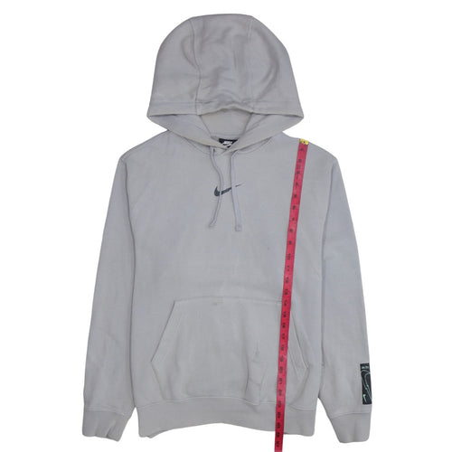 Nike Men's Grey Pullover Hoodie S Classic Fit Sportswear