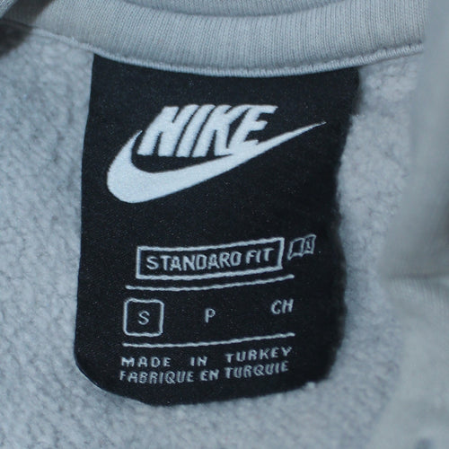 Nike Men's Grey Pullover Hoodie S Classic Fit Sportswear