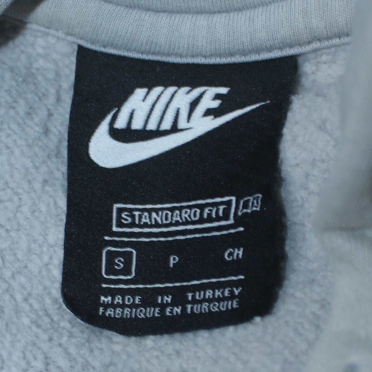 Nike Men's Grey Pullover Hoodie S Classic Fit Sportswear