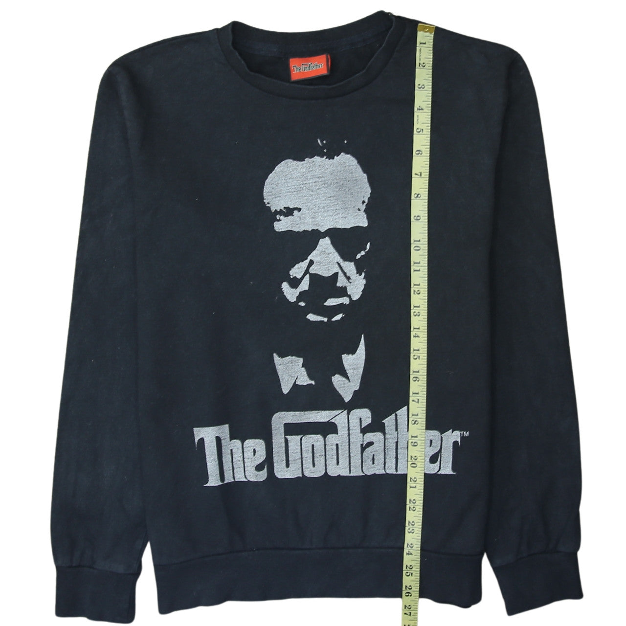 Cedar Wood State Men's Black The Godfather Sweatshirt L Crew Neck Pullover