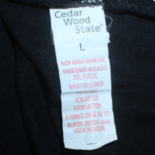 Cedar Wood State Men's Black The Godfather Sweatshirt L Crew Neck Pullover
