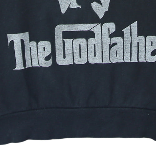 Cedar Wood State Men's Black The Godfather Sweatshirt L Crew Neck Pullover