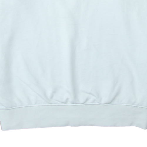 Nike Women White 1/4 Zip Oversized Pullover Sweatshirt Small