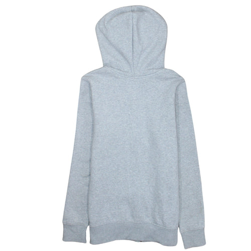 Adidas Womens Grey Full Zip Hoodie Size 12 Classic 3-Stripes