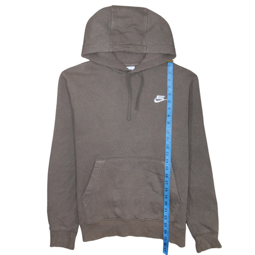 Nike Men's Brown Pullover Hoodie M Logo Hooded Sweatshirt