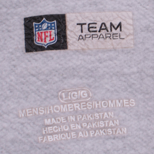 NFL Team Apparel Men's Grey Carolina Panthers Pullover Hoodie L