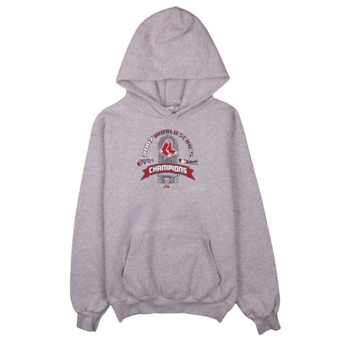 Lee Sport Mens Grey L Pullover Hoodie 2007 World Series Champions Sweatshirt