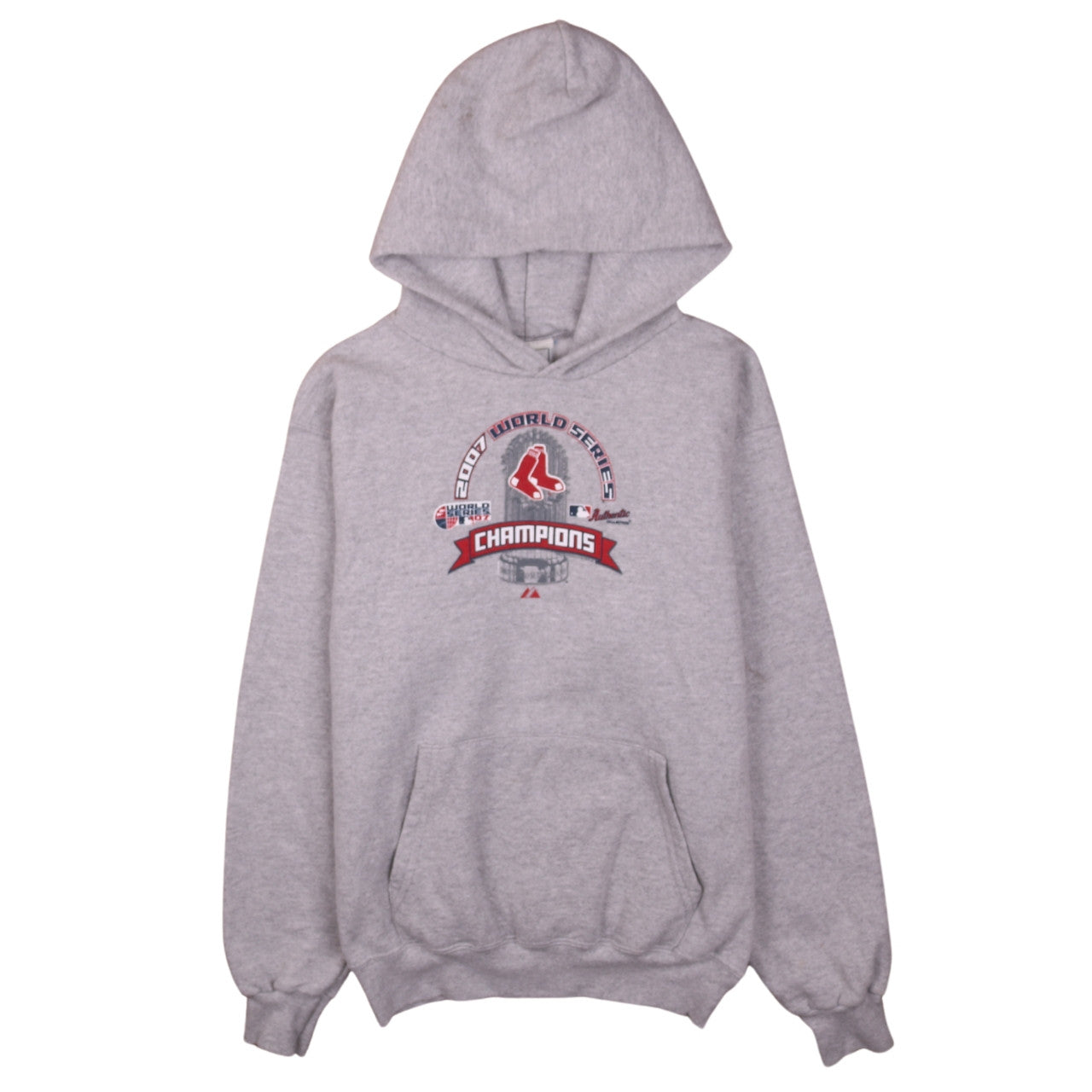 Lee Sport Mens Grey L Pullover Hoodie 2007 World Series Champions Sweatshirt