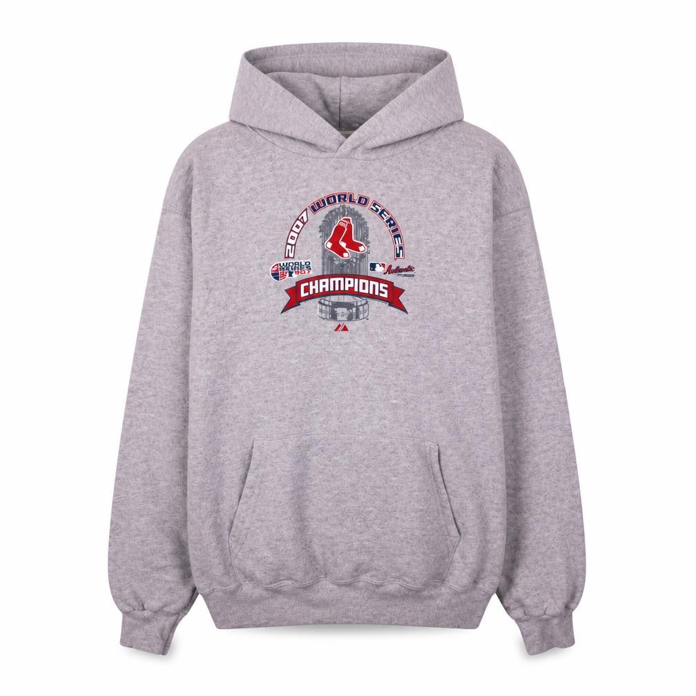 Lee Sport Mens Grey L Pullover Hoodie 2007 World Series Champions Sweatshirt