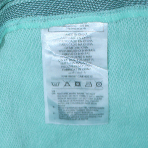 Adidas Men's Mint Green Pullover Hoodie Small Cotton Fleece