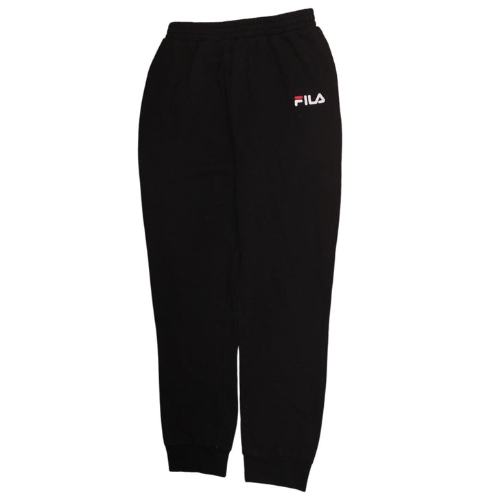 FILA Boys Black Jogger Trousers 13-15 Years Fleece Activewear Pants