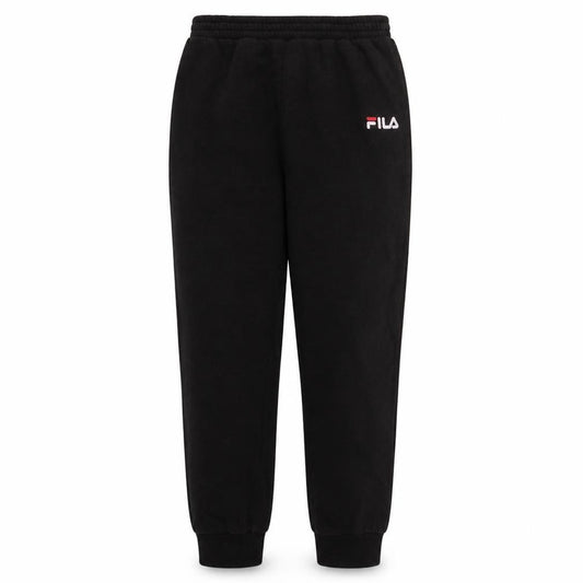 Front view of Fila boys’ black jogger trousers 13-15 years fleece activewear pants