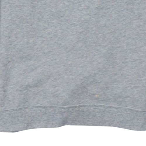 Calvin Klein Women Grey Pullover Sweatshirt S Logo Crew Neck