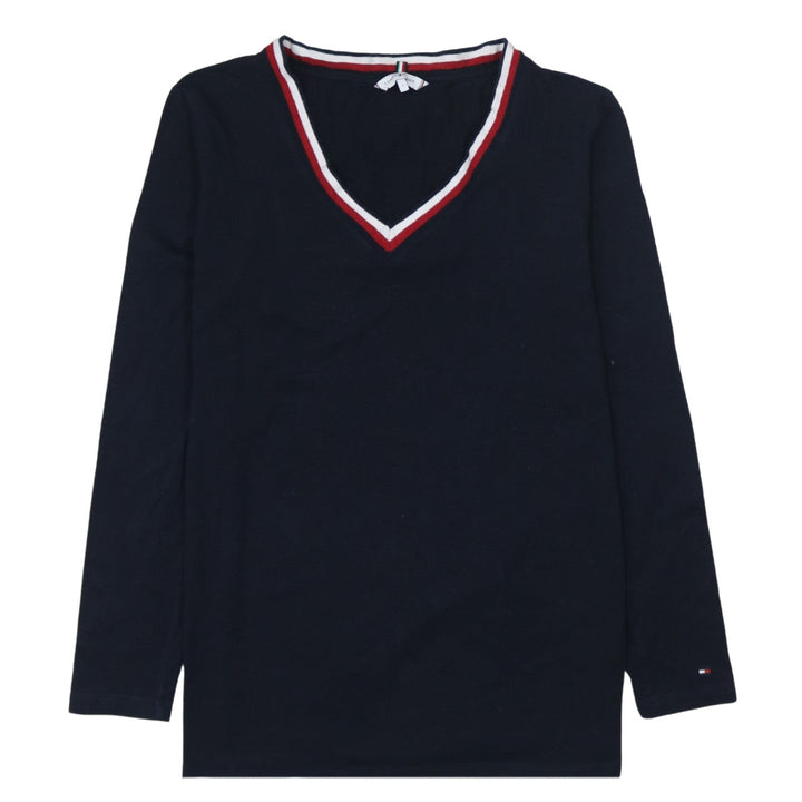 Tommy Hilfiger Men’s Blue V-Neck Pullover Sweatshirt L