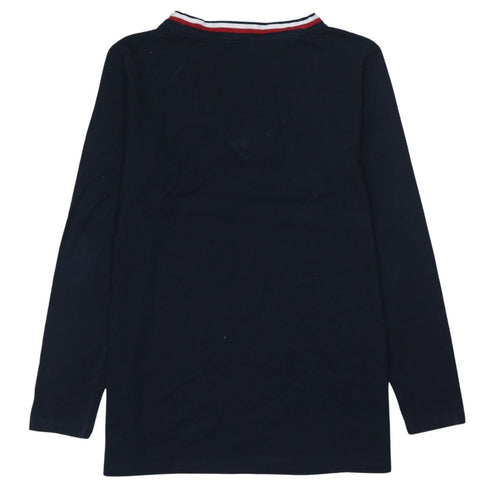 Tommy Hilfiger Men’s Blue V-Neck Pullover Sweatshirt L