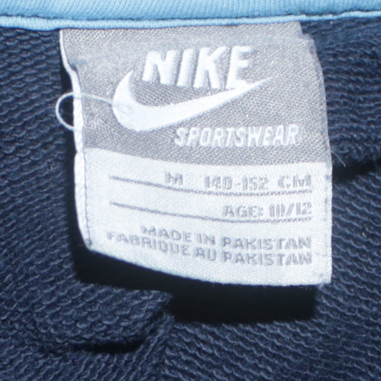Nike Boys Navy Blue Full Zip Hoodie Size 10-12 Years Sportswear Logo