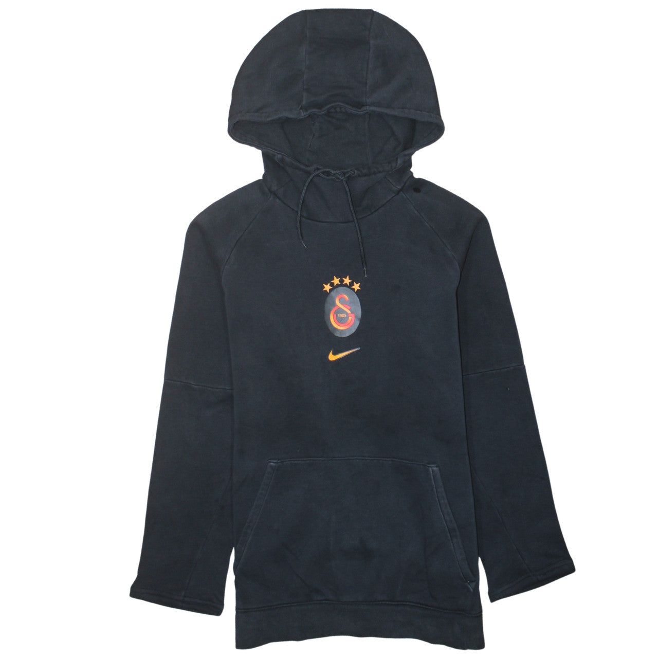 Nike Men's Black Small Pullover Hoodie Galatasaray Logo Sweatshirt