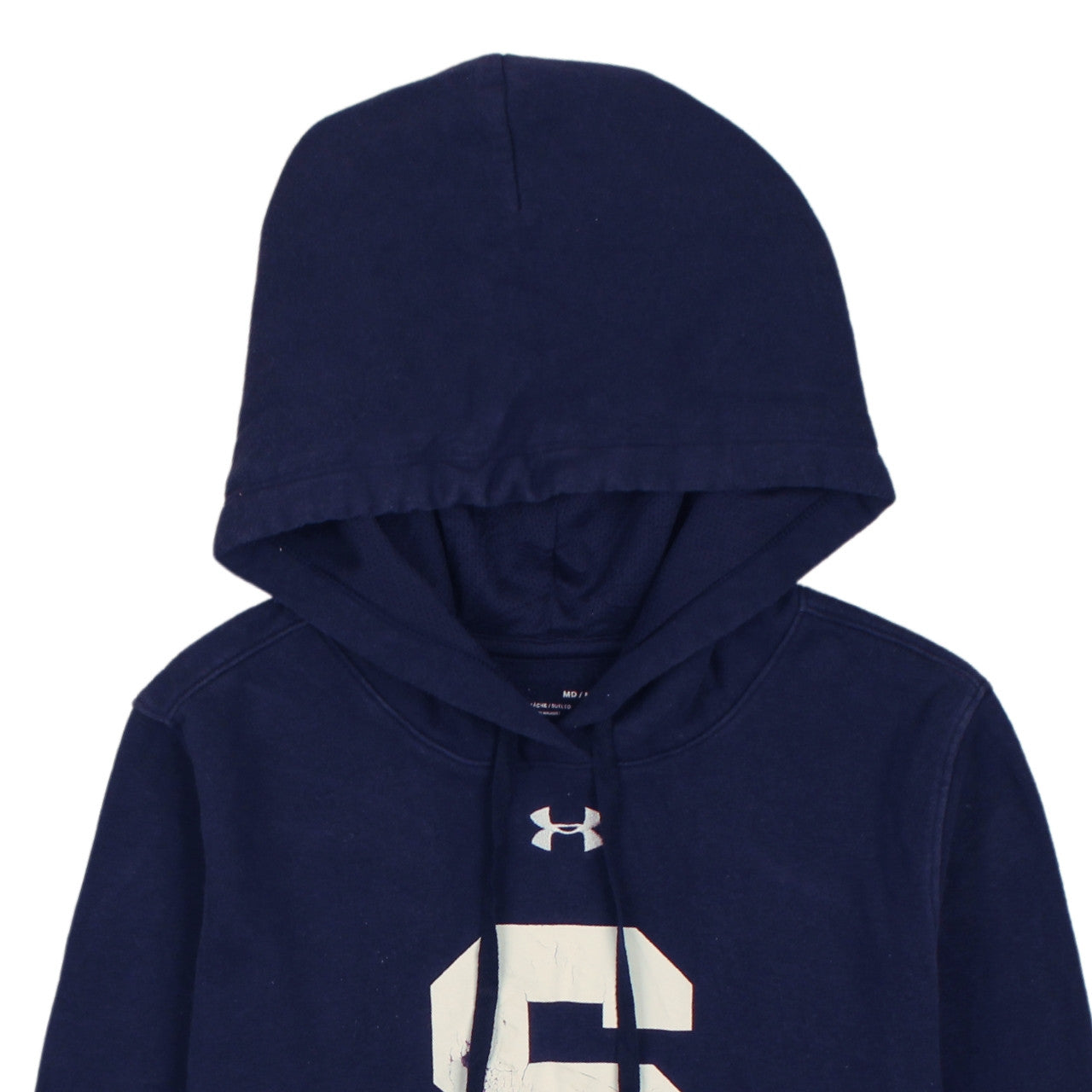 Under Armour Men Blue Pullover Hoodie M Sports Graphic ColdGear