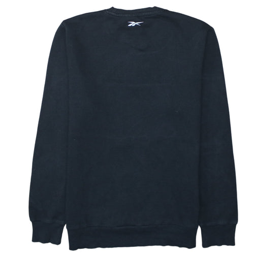 Reebok Men's Black Crew Neck Logo Sweatshirt Size M Regular Fit
