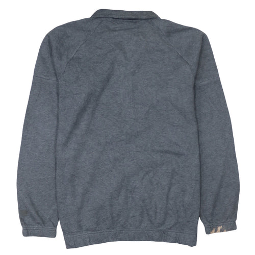 adidas Men Grey Full Zip Sweatshirt 2XL Regular Fit Jersey