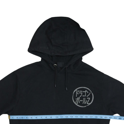 Dragon Ball Z Men's Black Pullover Hoodie Size L Anime Graphic Print