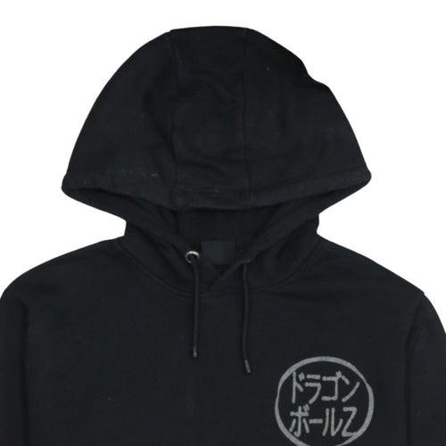 Dragon Ball Z Men's Black Pullover Hoodie Size L Anime Graphic Print