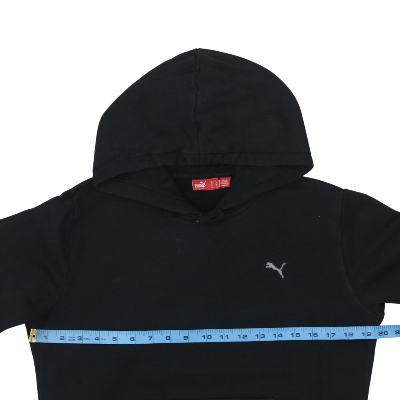 Puma Men's Black Pullover Hoodie Size L Regular Fit Sportswear