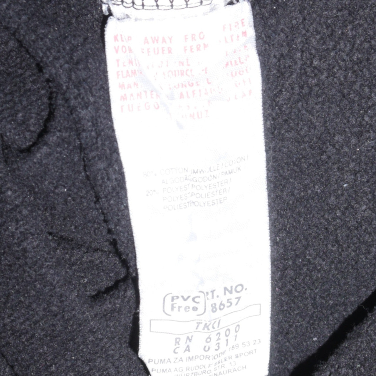 Puma Men's Black Pullover Hoodie Size L Regular Fit Sportswear