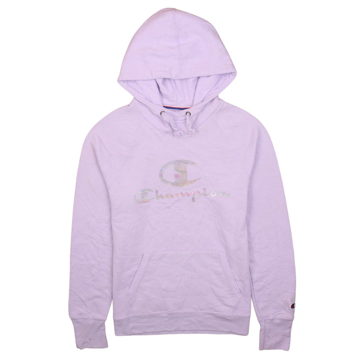 Champion Womens Lilac Pullover Hoodie Small Logo Athleticwear