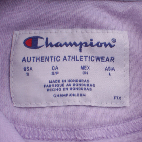 Champion Womens Lilac Pullover Hoodie Small Logo Athleticwear