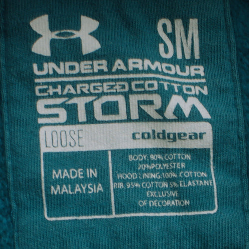 Under Armour Men's Blue Pullover Hoodie Size S ColdGear Storm