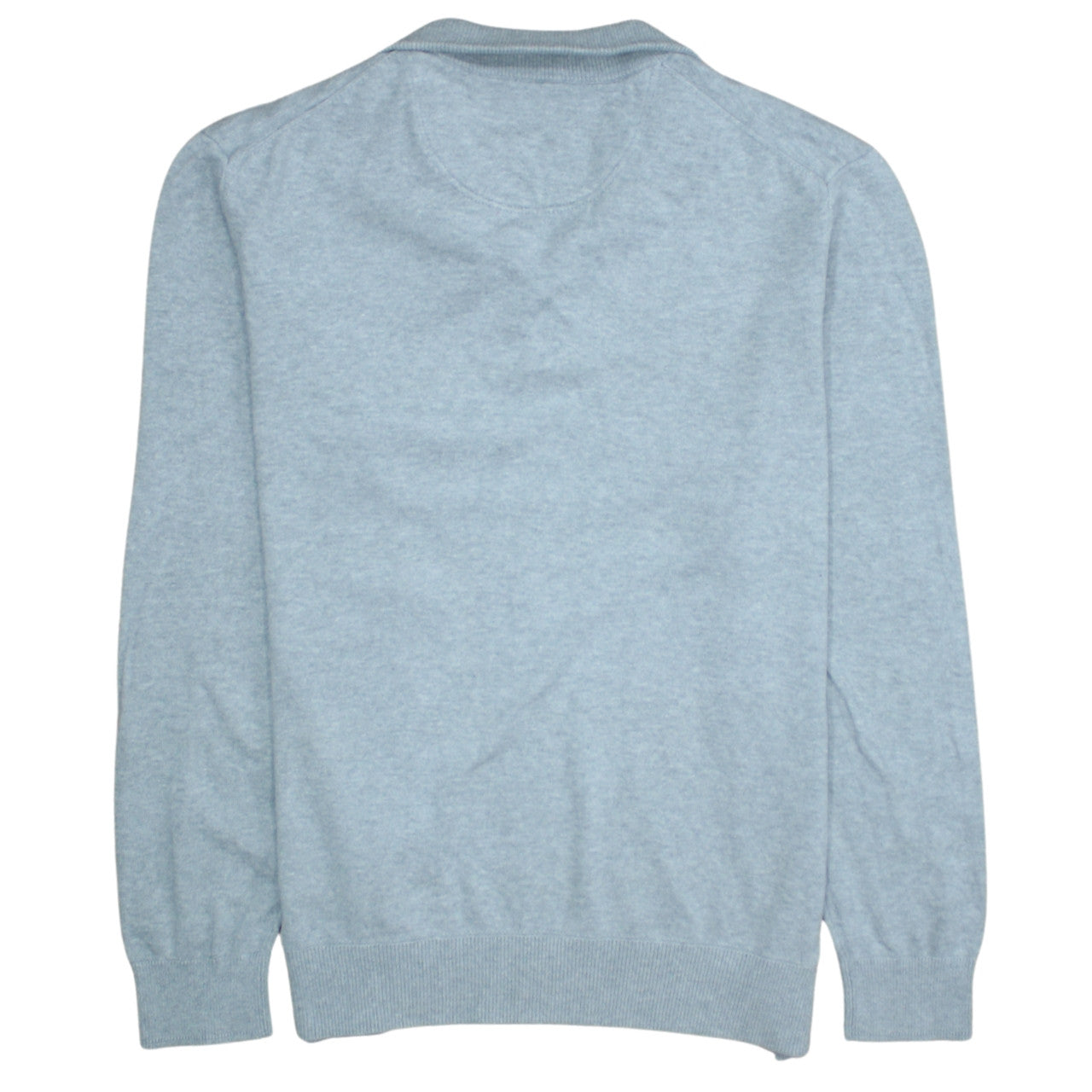 Timberland Men’s Grey Cotton 1/2 Zip High Neck Jumper Size L