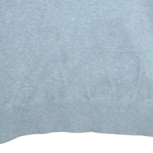 Timberland Men’s Grey Cotton 1/2 Zip High Neck Jumper Size L