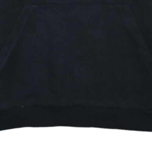 Adidas Boys Black Pullover Hoodie 15-16 Years Logo Sportswear