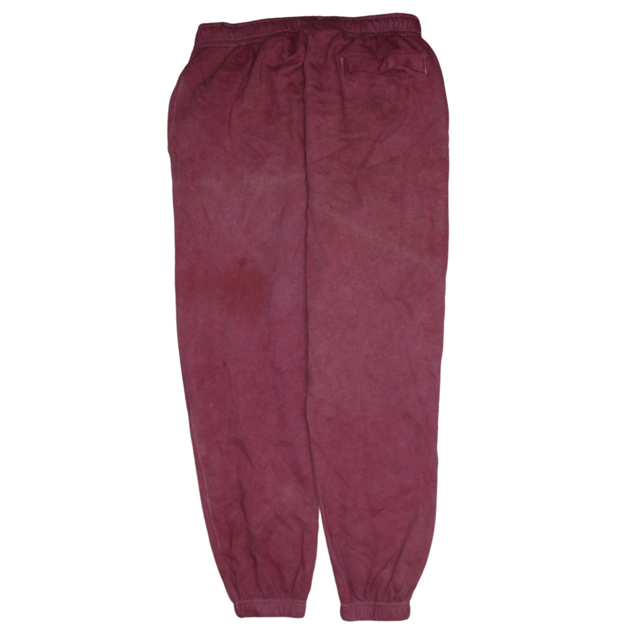 Nike Women’s Red Jogger Sweatpants L Fleece Elastic Waist Activewear
