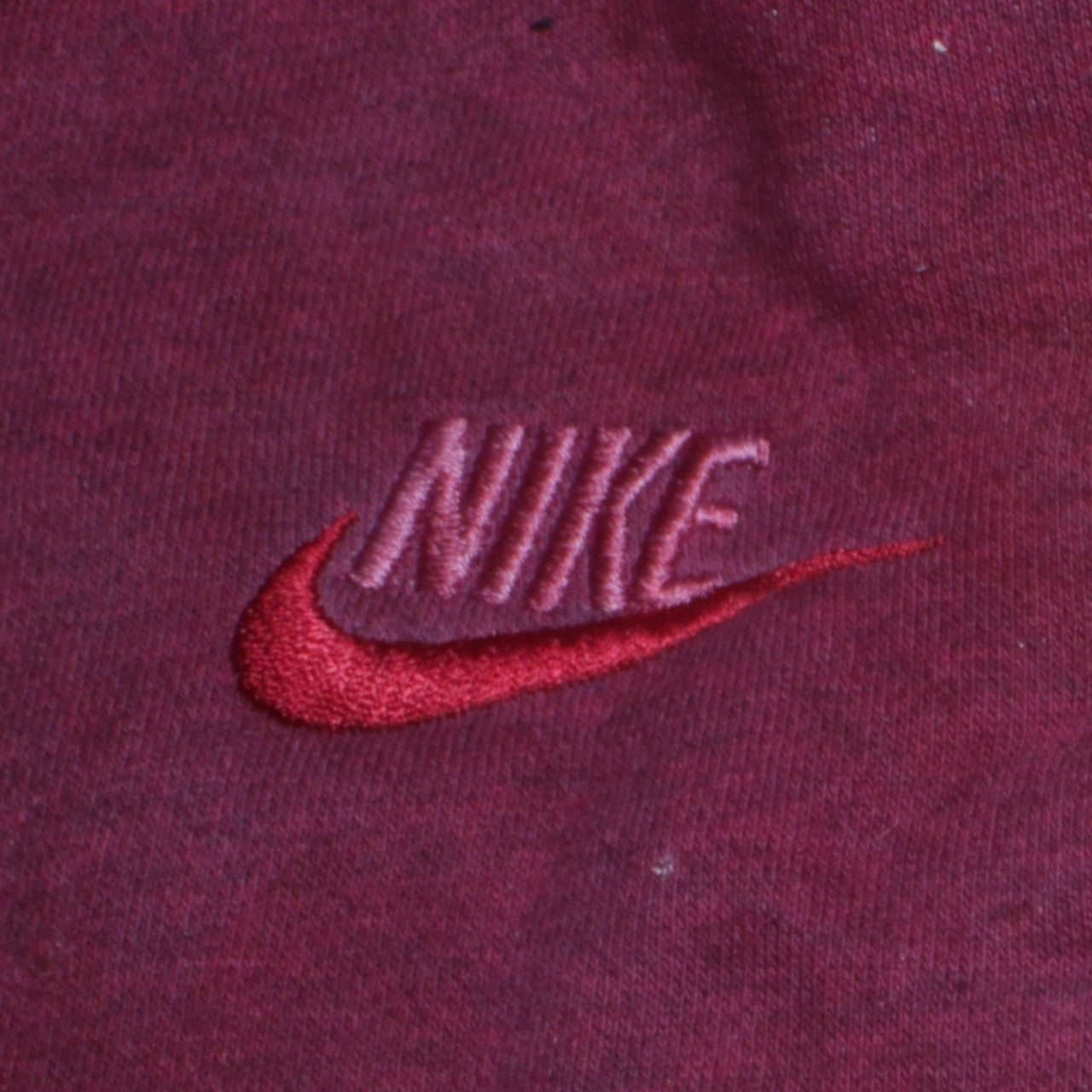 Nike Women’s Red Jogger Sweatpants L Fleece Elastic Waist Activewear