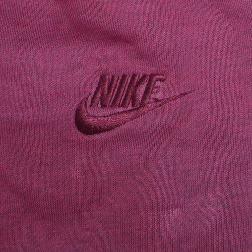 Nike Women Pink Fleece Jogger Sweatpants M Activewear Tapered