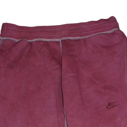Nike Women Pink Fleece Jogger Sweatpants M Activewear Tapered