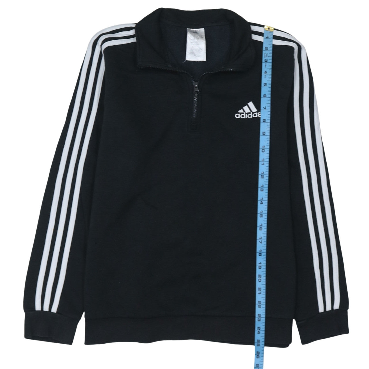 Adidas Womens Black 1/4 Zip Pullover Sweatshirt Size L