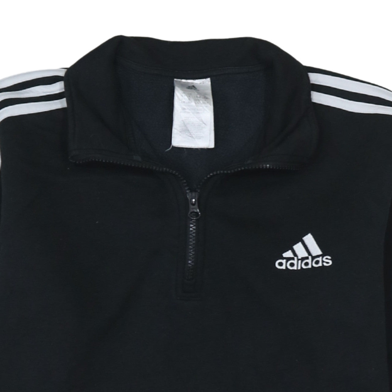 Adidas Womens Black 1/4 Zip Pullover Sweatshirt Size L